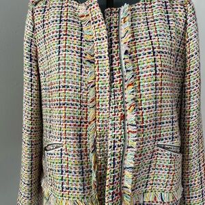 Multicolor Tweed Women's Jacket
